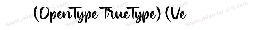 华文仿宋 常规(OpenType TrueType) (Version字体转换